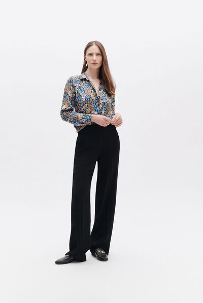 Chemise jess1 bleu electrique femme
