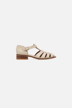 Sandales Alta en cuir naturel sable femme