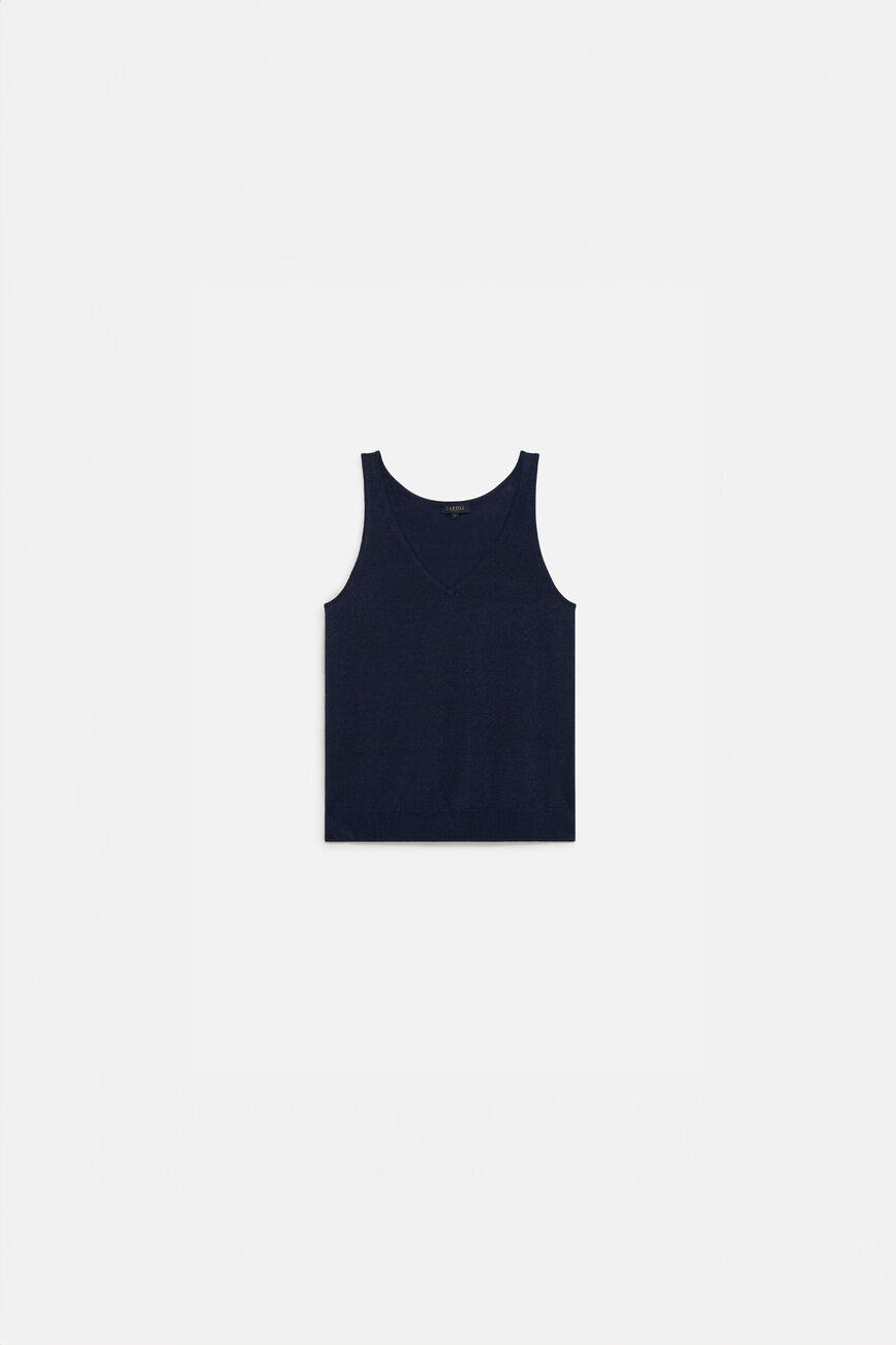 Nolwenn top navy blue woman