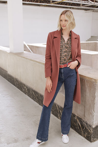 manteau norton vieux rose femme