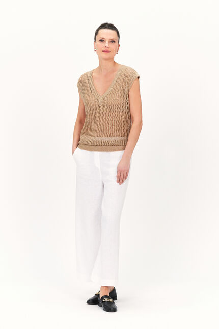 Pull manhattan couleur or femme