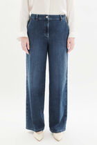 Pesuvio trousers stone denim woman