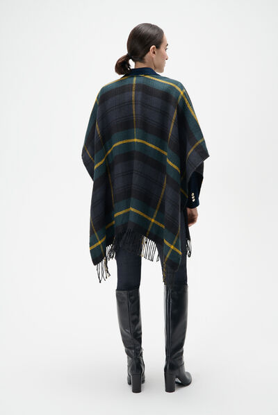Poncho hadict noir femme