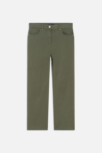 Pantalon pcomo vert kaki femme