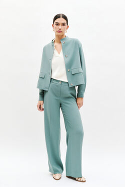 Broek Pveronique pastelgroen vrouw