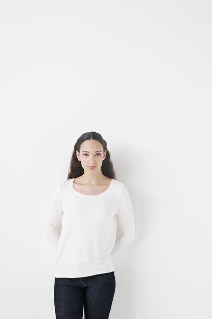 T-shirt tbasico wit vrouw