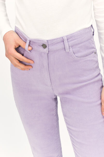 pantalon chicago velours parme femme
