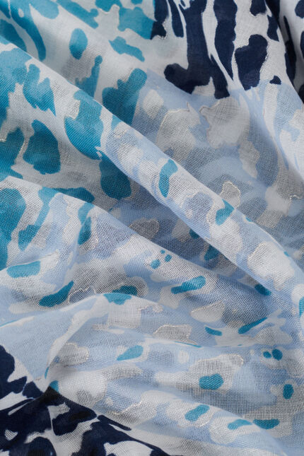 Foulard Elise bleu marine femme