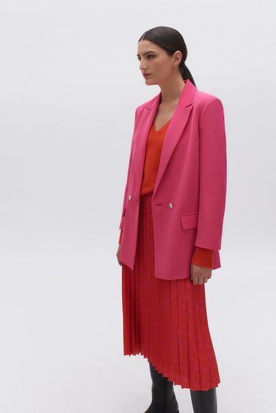 blazer clea rose fushia femme