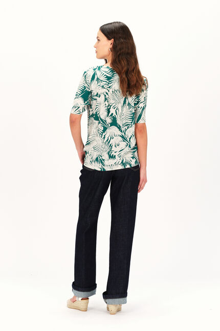 Blouse celiane vert emeraude femme