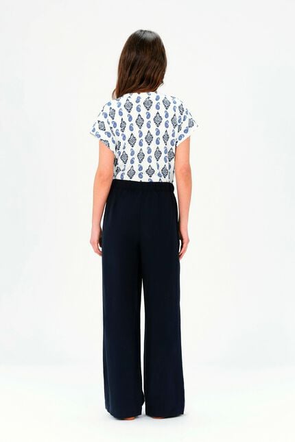 Pantalon portofinol bleu marine femme
