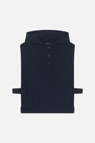 Yseo poncho navy blue woman