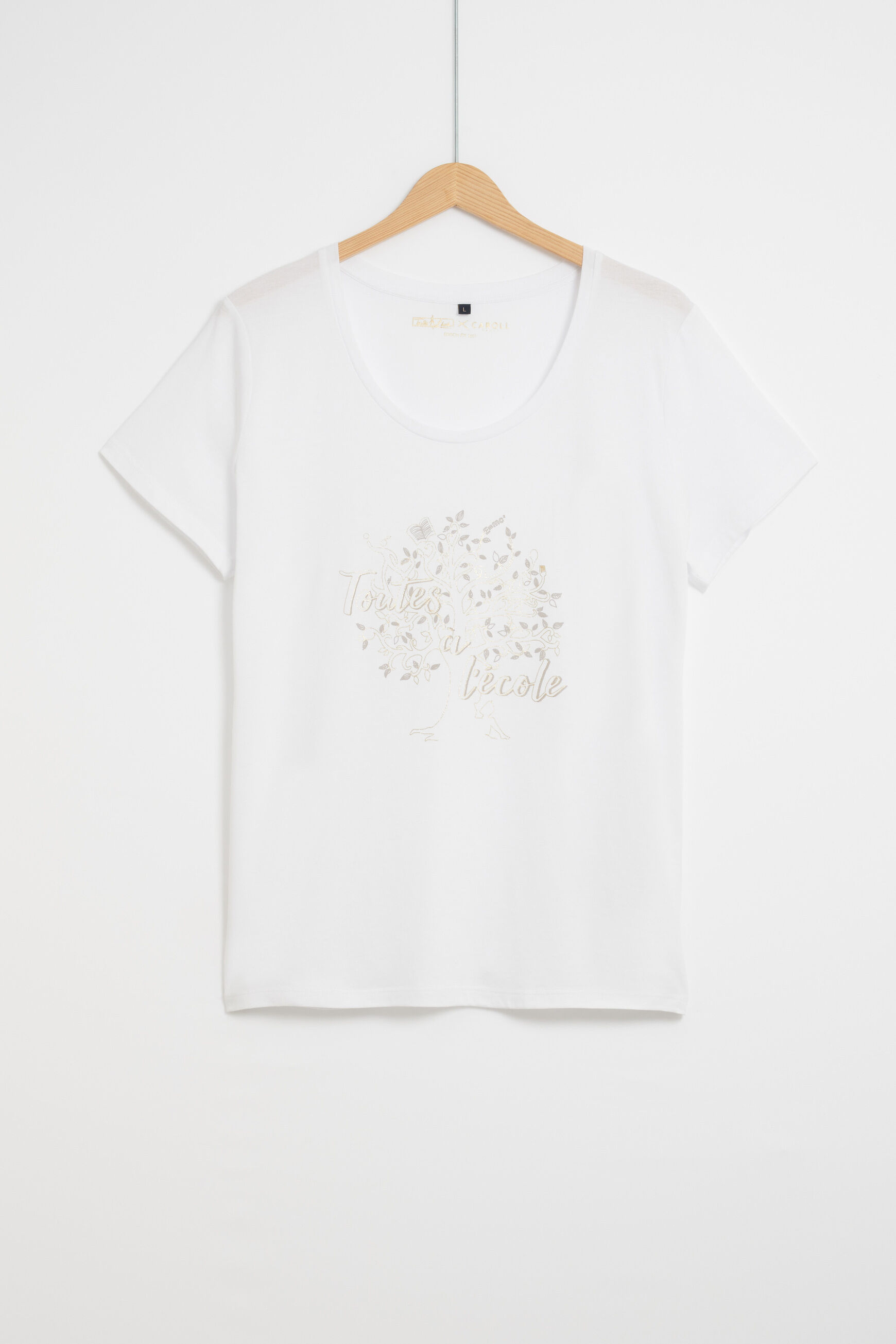 t-shirt nessa blanc femme