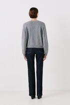 milou 100% wool cardigan grey woman