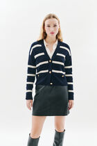 Mahe cardigan navy blue woman