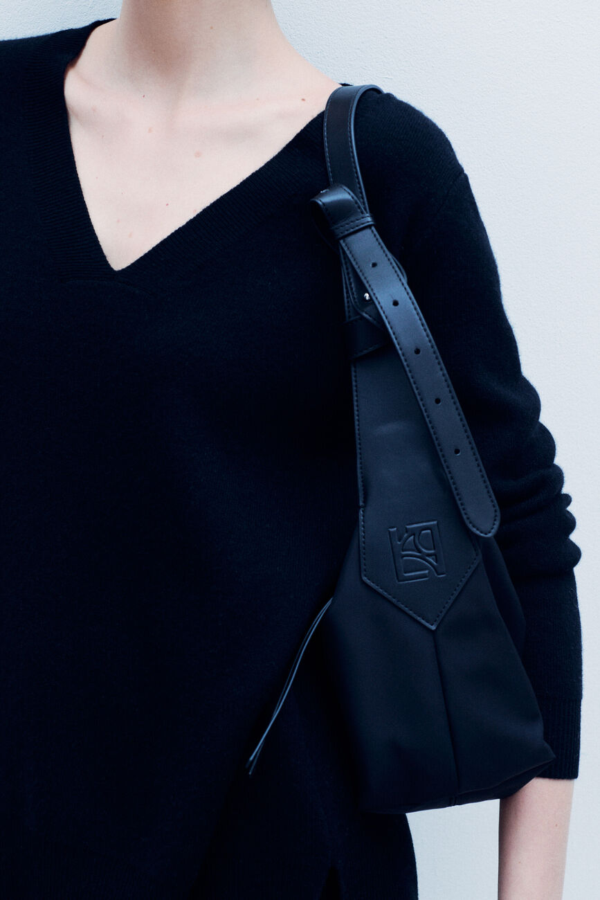 Pull Mleopold made in Italy noir femme
