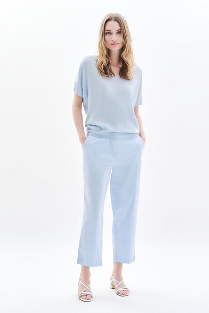 Pantalón Pedalo azul cielo mujer