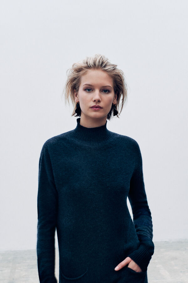 Jurk Rnora made in Italy donkergrijs vrouw