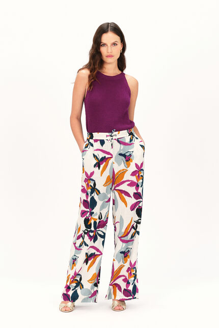 Pantalon peinture 1 prune femme