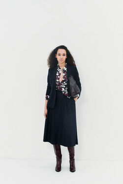 jupin skirt navy blue woman