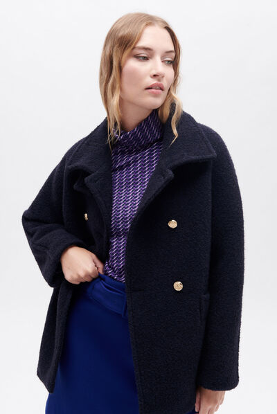 Jas Gaby marineblauw vrouw