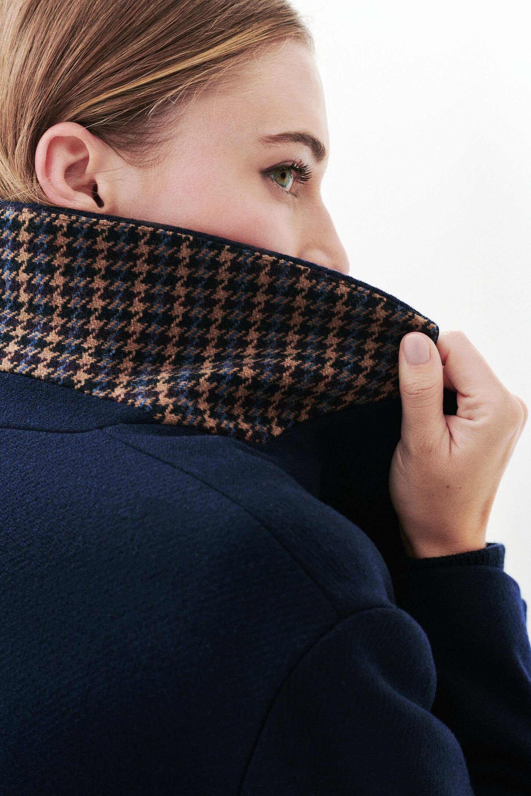 Manteau Gbrillant2 bleu marine femme