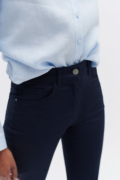 pantalon craig bleu marine femme