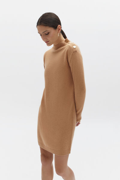 robe solveig camel femme