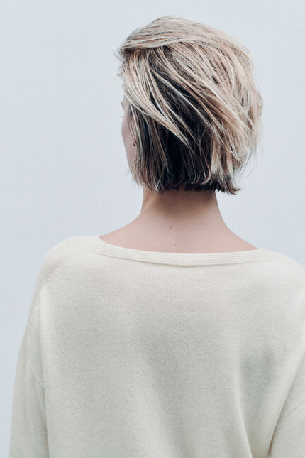Pull Mlindsay made in Italy ivoire femme