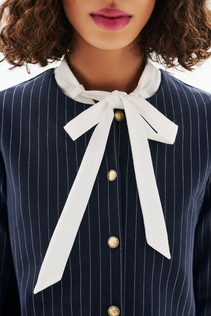 Veste Tjoris bleu marine femme