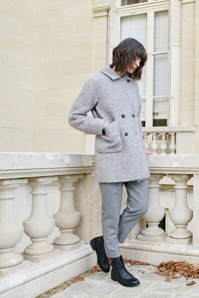 manteau ferdinand gris clair femme