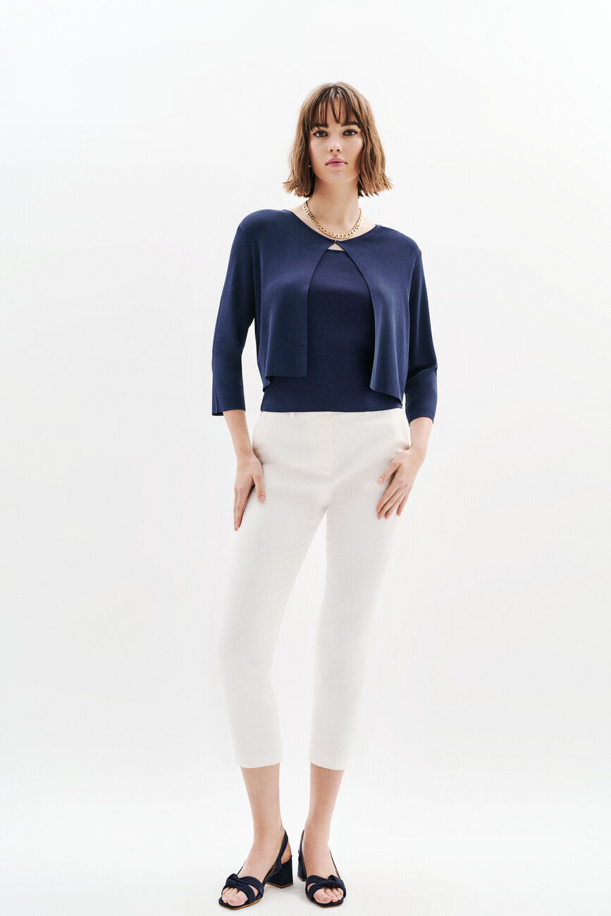 Top Mclaudia bleu foncé femme