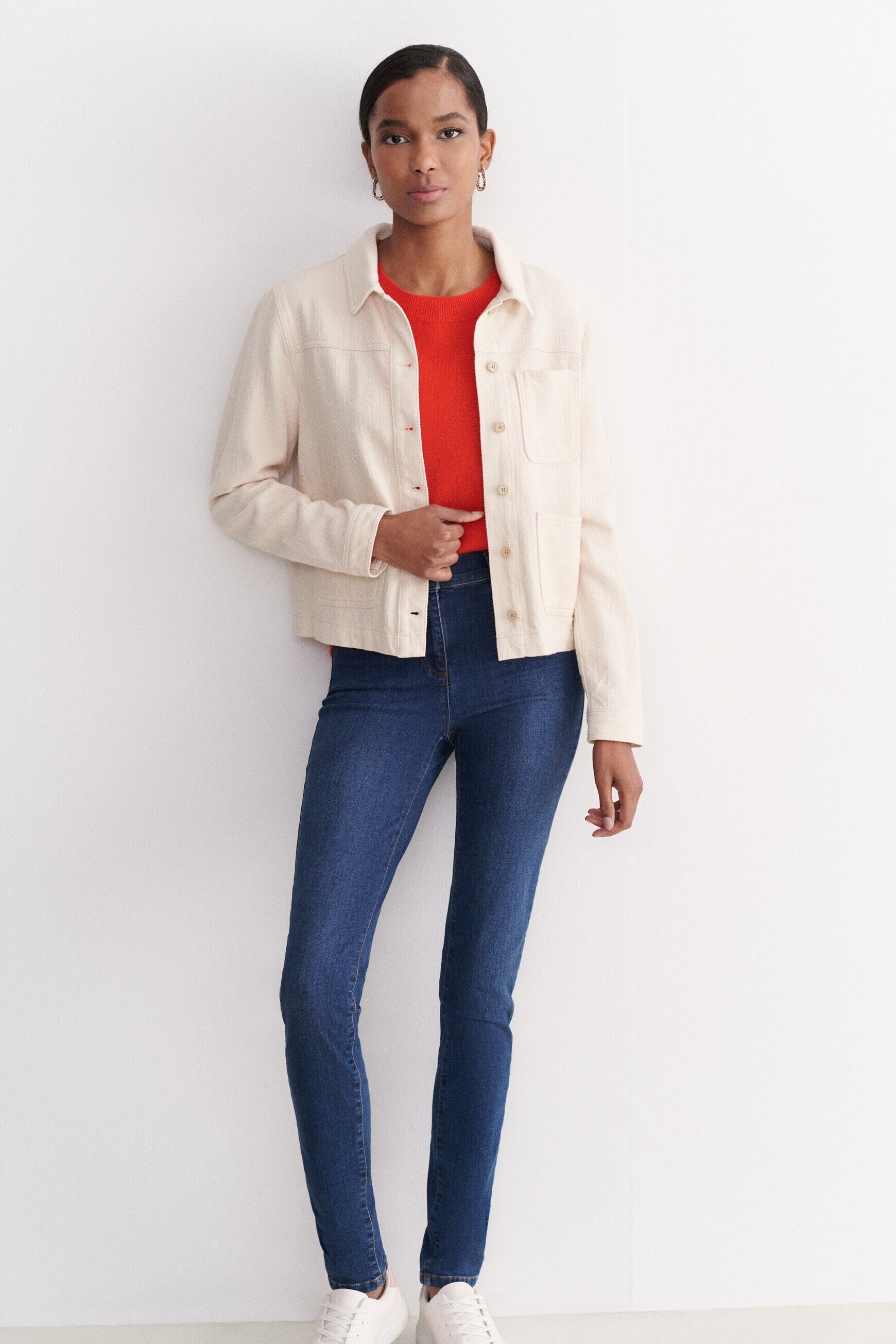 veste minata ivoire femme