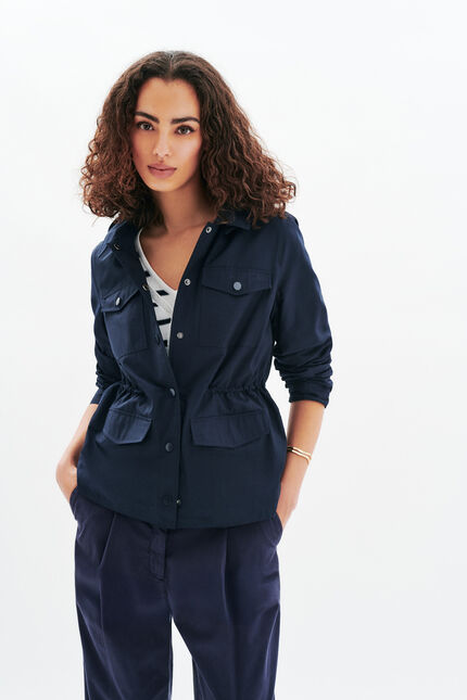 Parka Gracy bleu marine femme