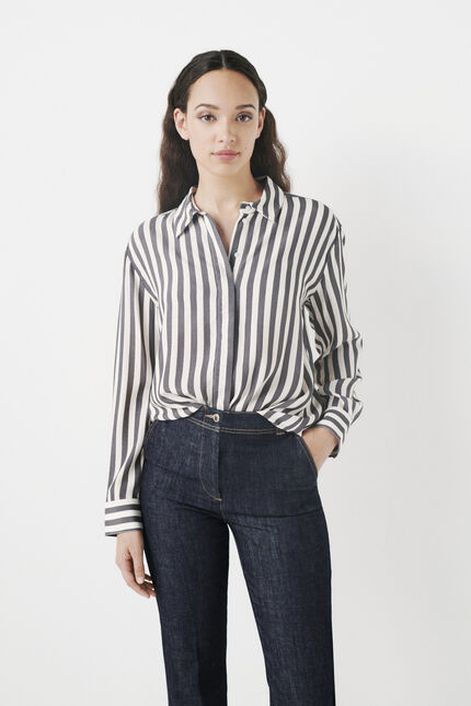 Chemise caby gris foncé femme