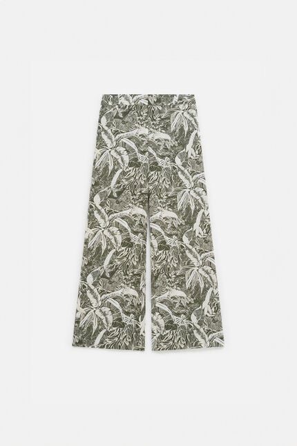 Pantalon panda vert kaki femme