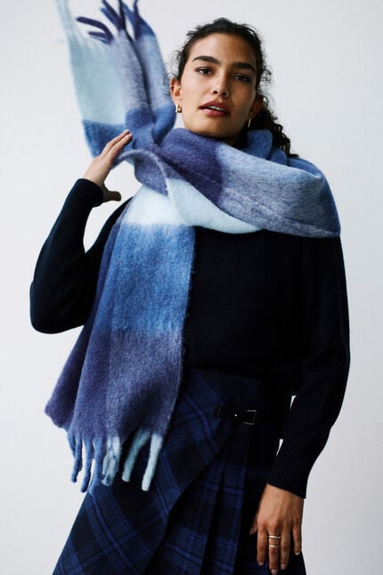 Echarpe louison bleu roi femme
