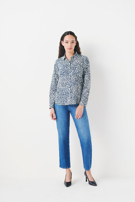 overhemd jessica1 marineblauw vrouw