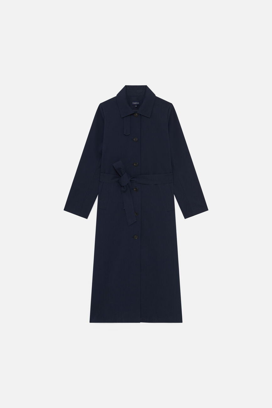 Trench Gelisolo bleu marine femme