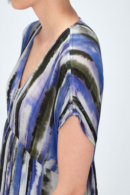 Vestido robra azul turquesa mujer