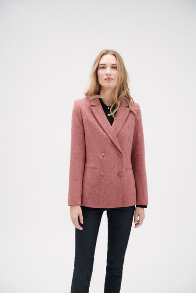 Blazer yelena rose clair femme