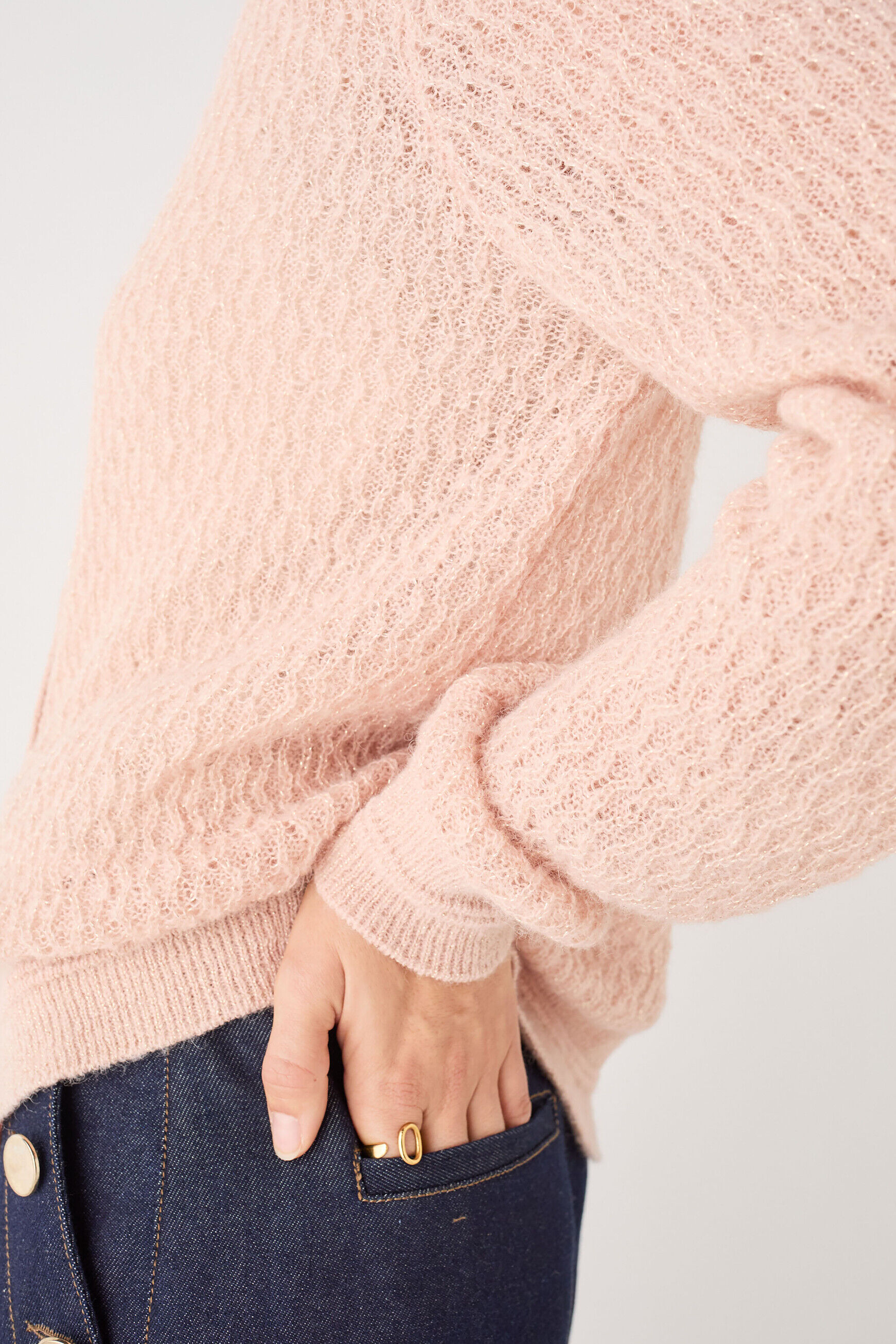Gilet Mjade rose saumon femme