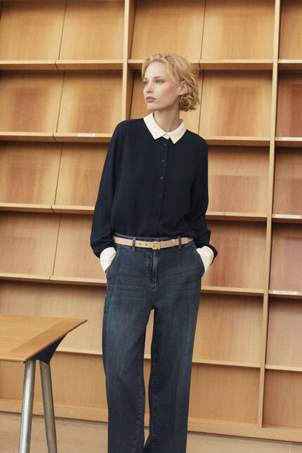 Maglione Mpatty blu navy donna