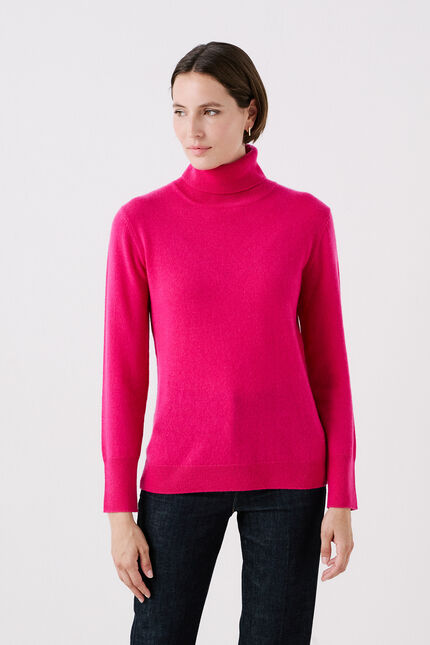 pull dylan b 100% cachemire rose femme