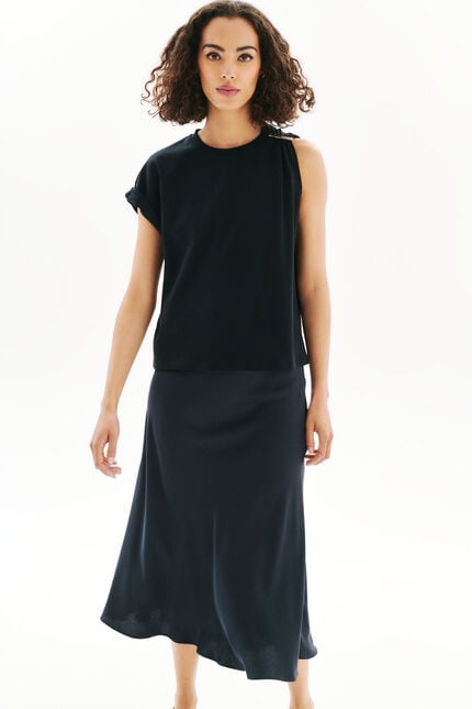 Tlouane T-shirt zwart vrouw