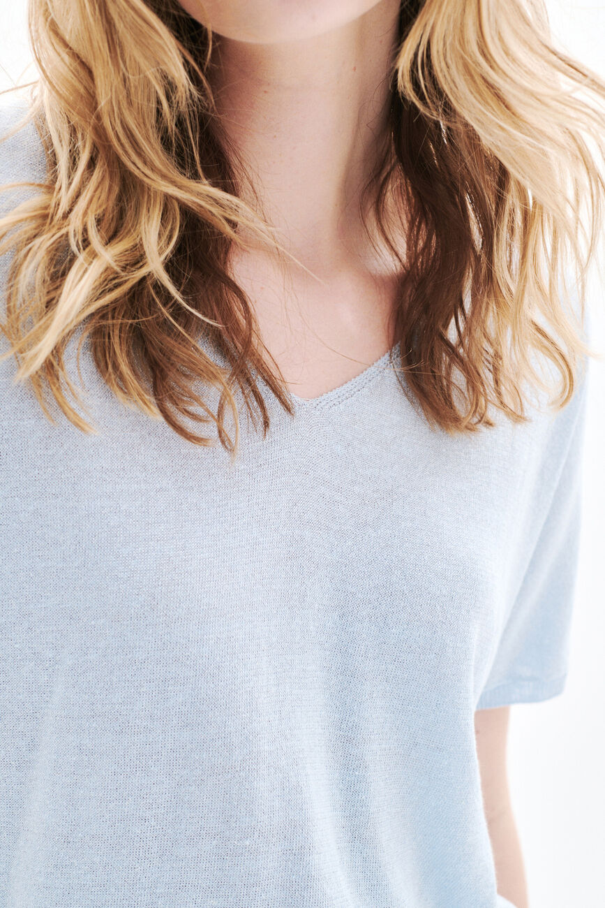 Pull Milanel2 bleu ciel femme