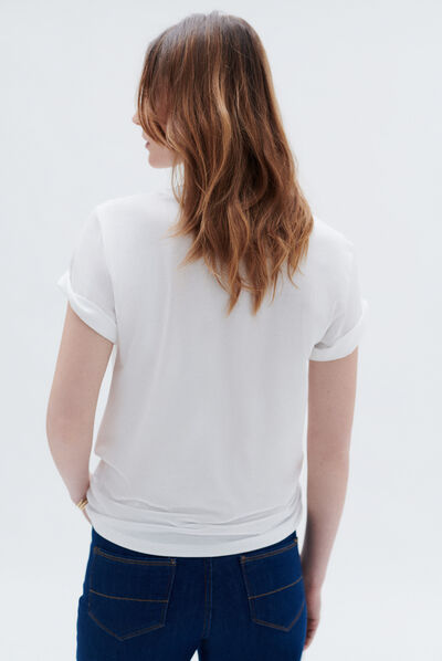 T-shirt taho ivoire femme