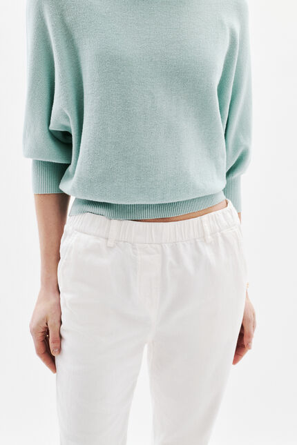 Pantalon pnoor blanc femme