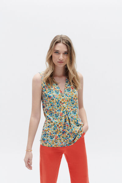 T-shirt suzanne jaune or femme