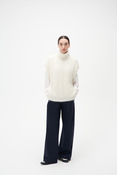 Pull mfiona ivoire femme